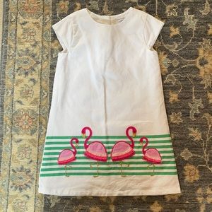 Crown and Ivy girls flamingo ponte dress